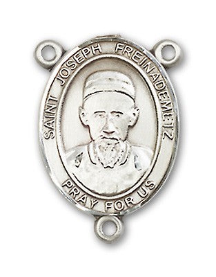 St. Joseph Freinademetz Rosary Centerpiece Sterling Silver or Pewter