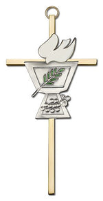 Confirmation Chalice and Dove Wall Cross 6'