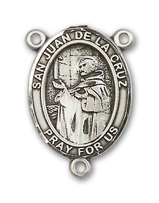 San Juan De La Cruz Rosary Centerpiece Sterling Silver or Pewter
