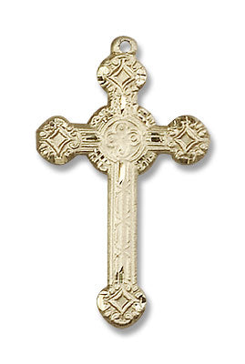 Women's Elaborate Tip Cross Pendant