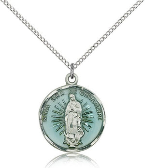 Our Lady of Guadalupe Round Medal Spanish