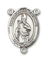 St. Augustine of Hippo Rosary Centerpiece Sterling Silver or Pewter