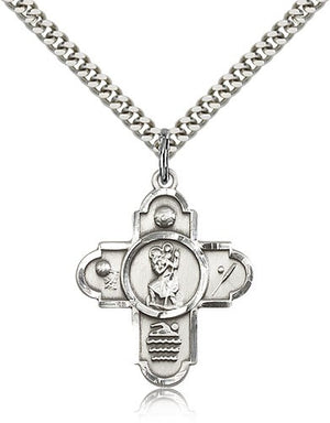 St. Christopher Sports 5-Way Medal