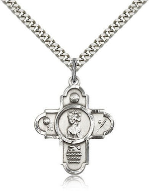 St. Christopher Sports 5-Way Medal