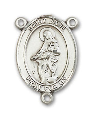 St. Jane of Valois Rosary Centerpiece Sterling Silver or Pewter