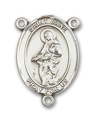 St. Jane of Valois Rosary Centerpiece Sterling Silver or Pewter