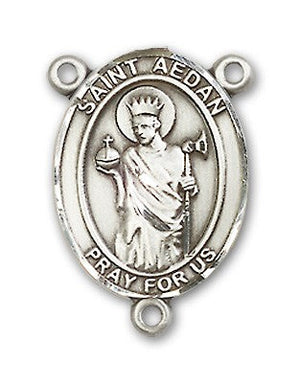 St. Aedan of Ferns Rosary Centerpiece Sterling Silver or Pewter