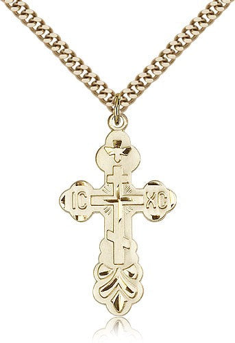 St. Xenia Orthodox Cross Pendant for Men
