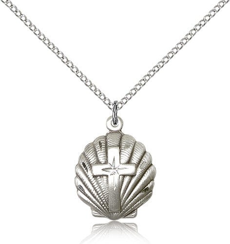 Cross Pendant Baptism Shell