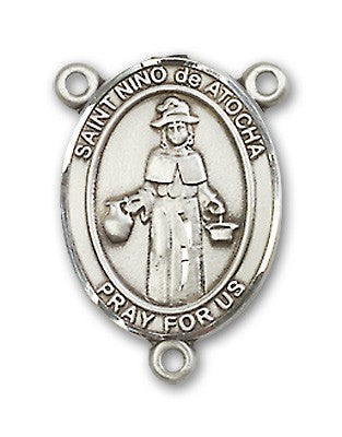 St. Nino De Atocha Rosary Centerpiece Sterling Silver or Pewter
