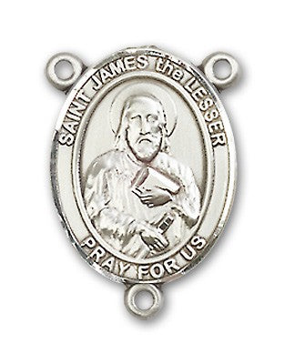 St. James the Lesser Rosary Centerpiece Sterling Silver or Pewter