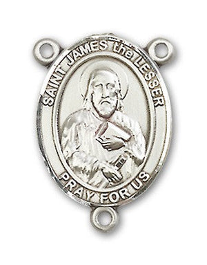 St. James the Lesser Rosary Centerpiece Sterling Silver or Pewter