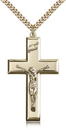 Men's Thick High Polish Crucifix Pendant