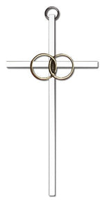 Wedding Rings Cross 6'