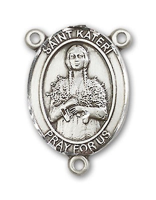 St. Kateri Rosary Centerpiece Sterling Silver or Pewter