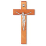 Natural Cherry Wall Crucifix - 10 inch