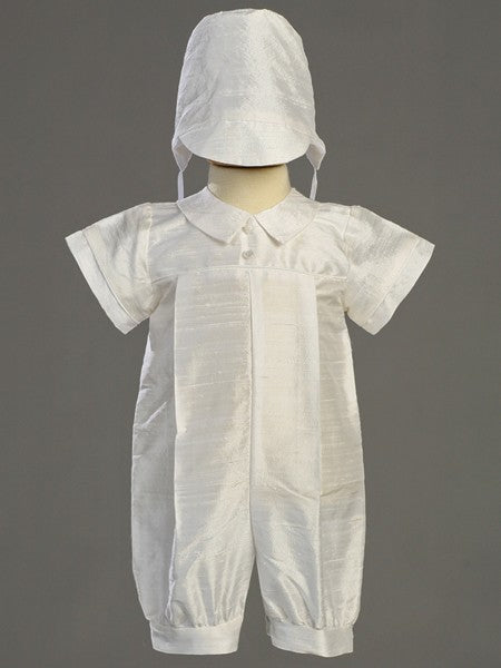 Conner Silk Baptism Romper
