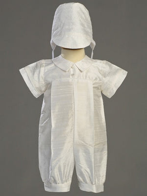 Conner Silk Baptism Romper