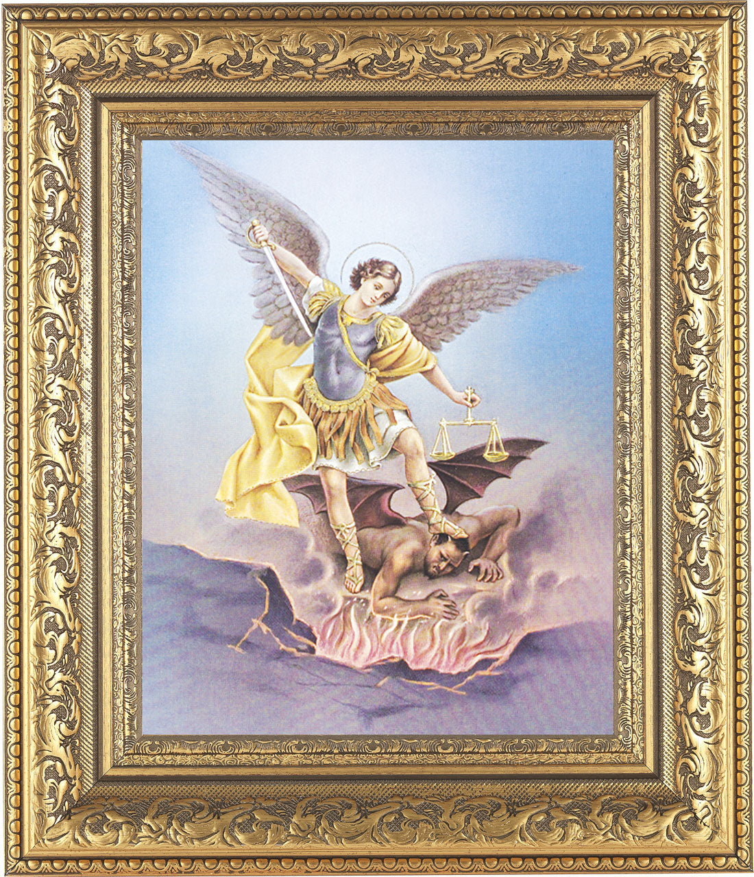St. Michael 8x10 Framed Print Under Glass