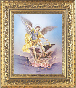 St. Michael 8x10 Framed Print Under Glass