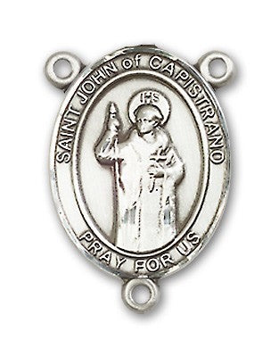 St. John of Capistrano Rosary Centerpiece Sterling Silver or Pewter