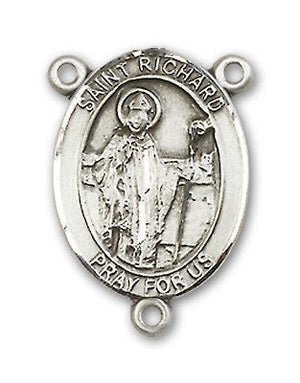 St. Richard Rosary Centerpiece Sterling Silver or Pewter
