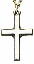Latin Cross Pendant, Pewter for Women