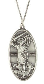 Oval St. Michael Pendant