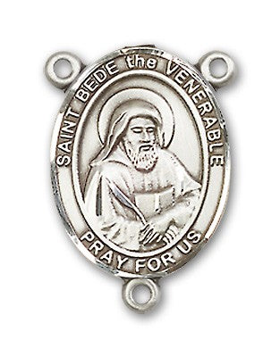 St. Bede the Venerable Rosary Centerpiece Sterling Silver or Pewter