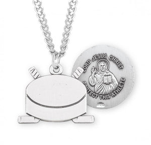 Jesus Christ Hockey Medal Sterling Silver