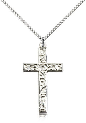 Cross Pendant with Scrolls