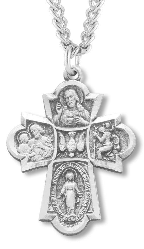 4 Way Pendant Sterling Silver for Men