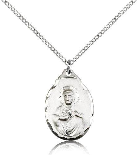 Teardrop Shape Scapular Pendant for Women