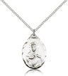 Teardrop Shape Scapular Pendant for Women