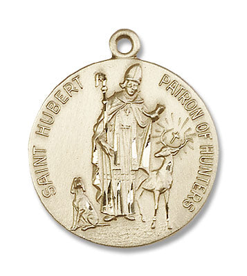 Round St. Hubert of Liege Patron of Hunting Medal