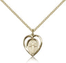Cross in a Heart Pendant