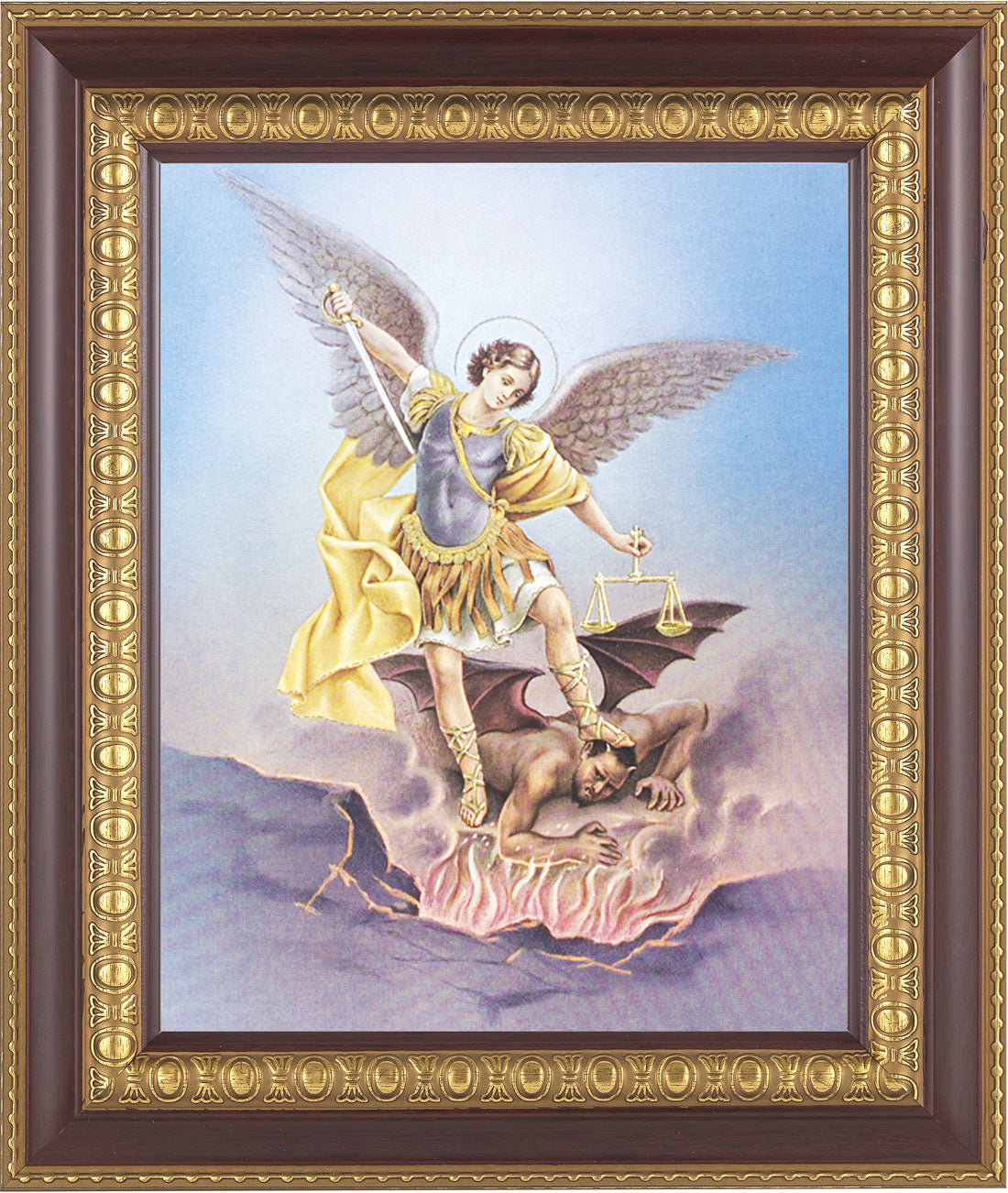 St. Michael 8x10 Framed Print Under Glass