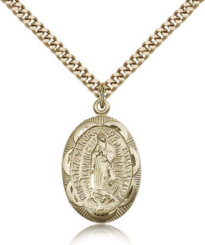 Our Lady of Guadalupe Scalloped Edges Medal