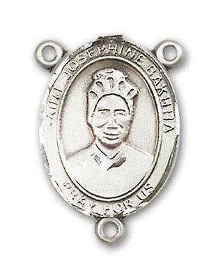 St. Josephine Bakhita Rosary Centerpiece Sterling Silver or Pewter