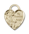 Guardian Angel and Heart Medal