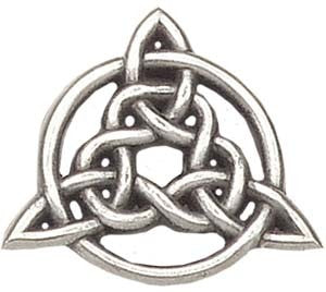 Celtic Trinity Knot Lapel Pin - 1' H