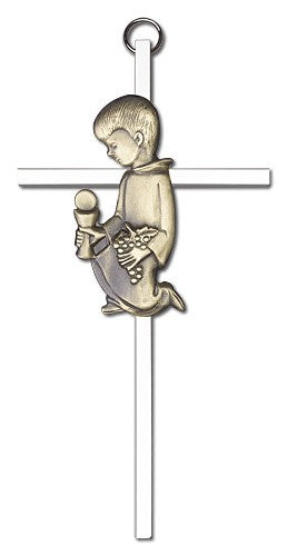First Communion Boy Cross  6 inch