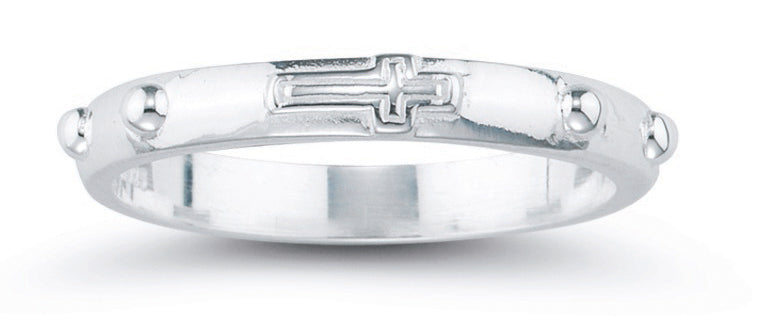 Rosary Ring Sterling Silver for Men