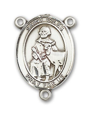 St. Giles Rosary Centerpiece Sterling Silver or Pewter