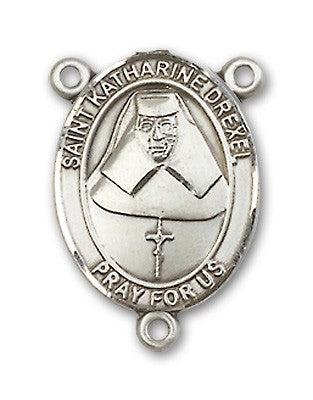 St. Katharine Drexel Rosary Centerpiece Sterling Silver or Pewter