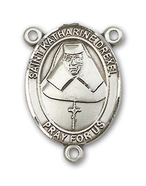 St. Katharine Drexel Rosary Centerpiece Sterling Silver or Pewter
