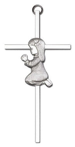 Praying Girl Cross  6'