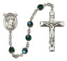 St. Aedan of Ferns Rosary Our Lady of Mercy Sterling Silver Heirloom Rosary Squared Crucifix