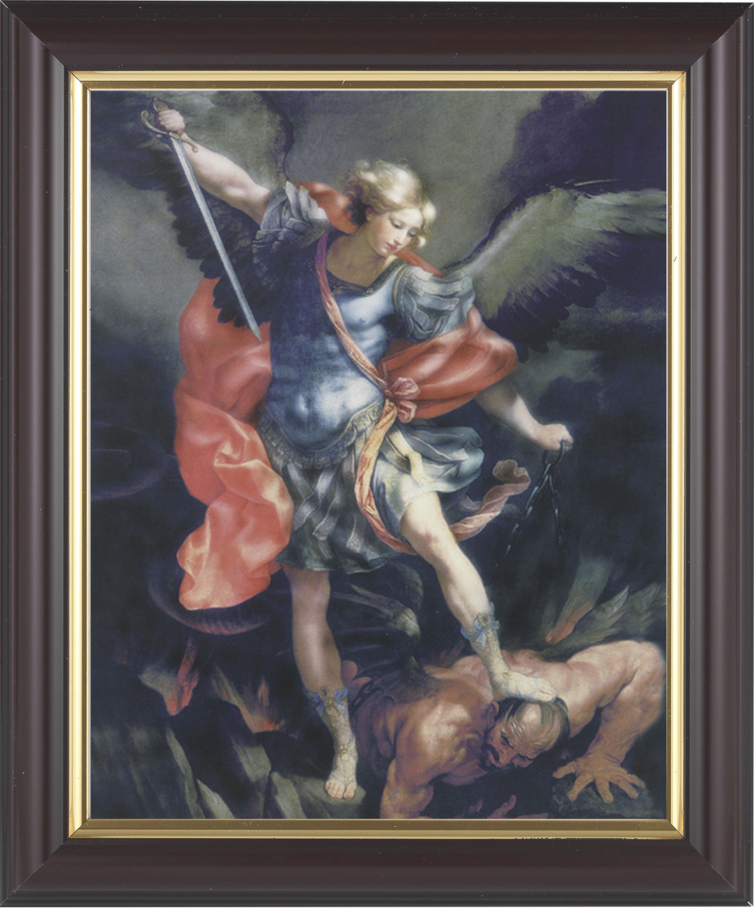 St. Michael 8x10 Framed Print Under Glass