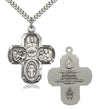 Five-Way Large Classic Medal with Dove Center for Men
